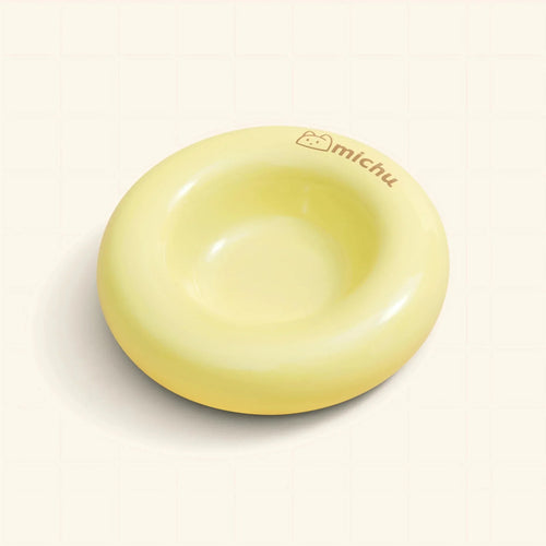 Bagel Ceramic Cat Bowl – Anti-Whisker Cat Food Bowl - Lune