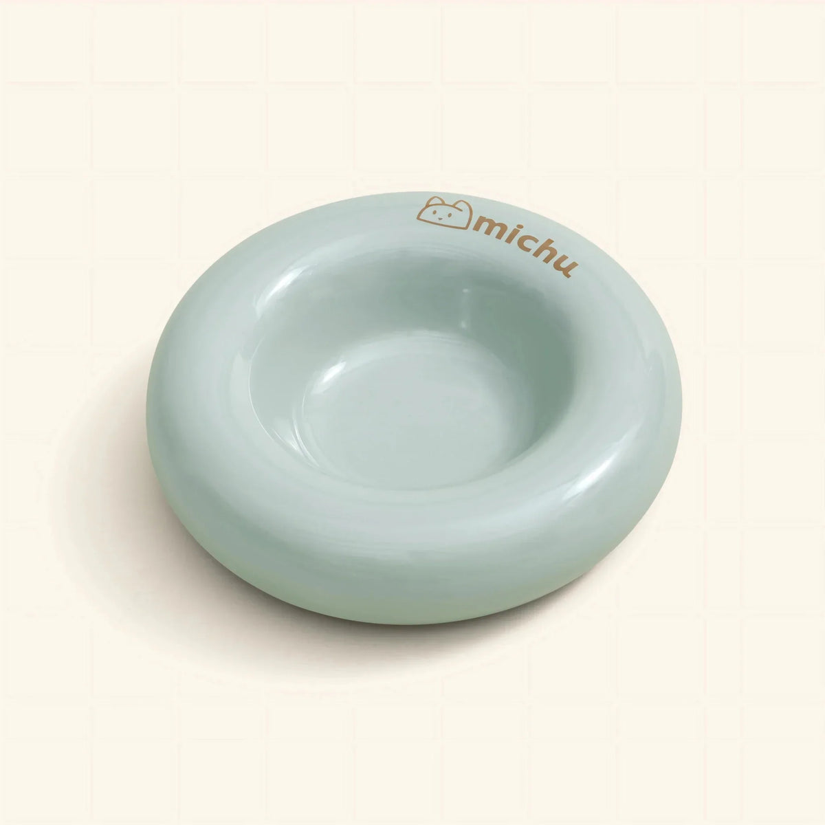 Bagel Ceramic Cat Bowl – Anti-Whisker Cat Food Bowl - Lune