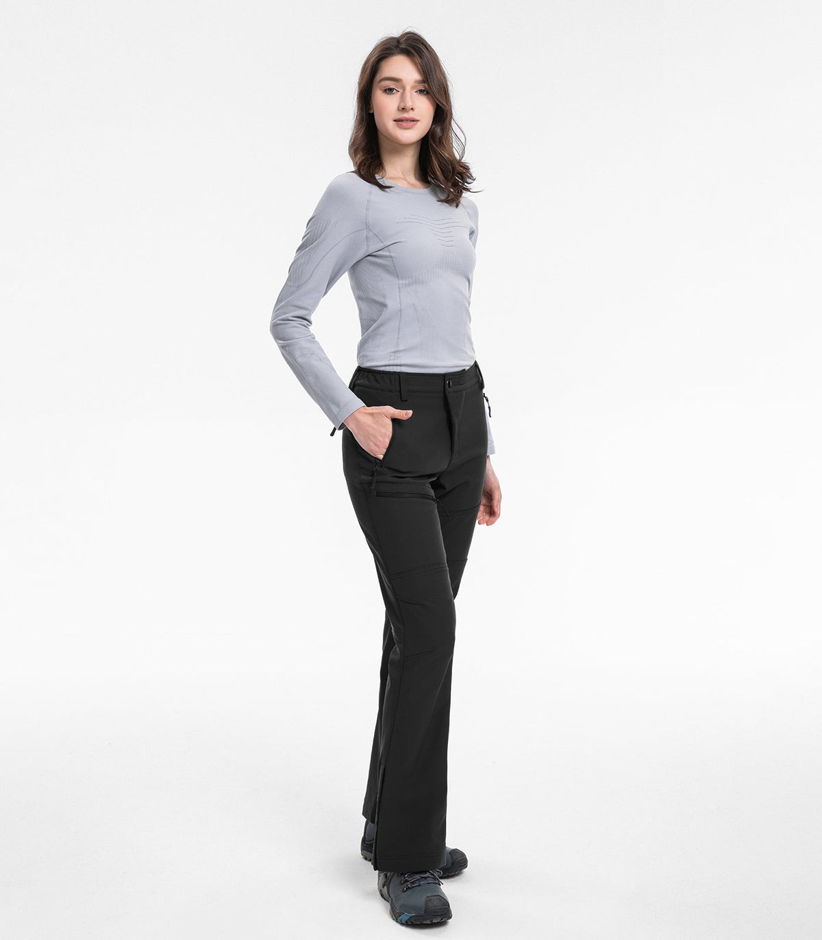 Women's Snow Ski Flare Hiking Pants - SnowVenture W021