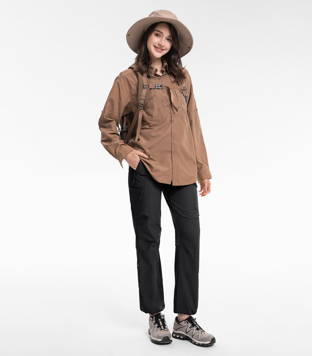 Women's Hiking Pants Lightweight Quick Dry Water Resistant - HikerFlex W023
