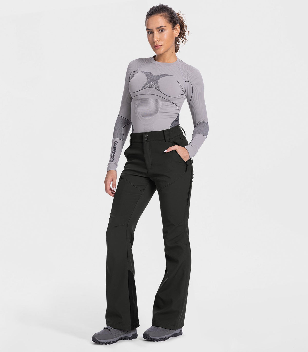 Women's Snow Ski Fleece lined Pants - SnowVenture W048