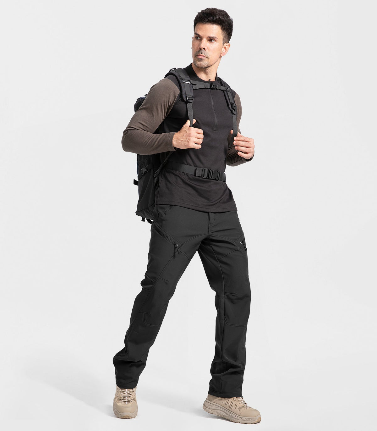 Men's Snow Ski Fleece lined Pants - SnowVenture M054