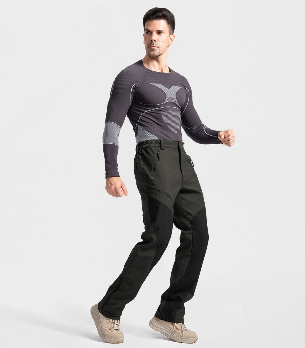 Men's Snow Ski Fleece lined Pants - SnowVenture M055