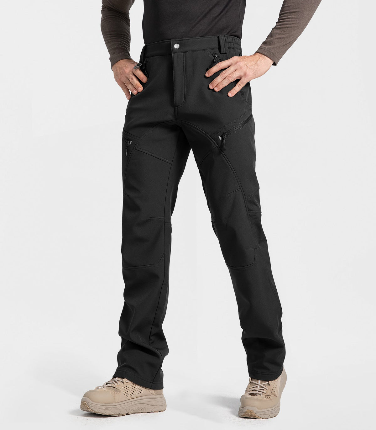 Men's Snow Ski Fleece lined Pants - SnowVenture M054