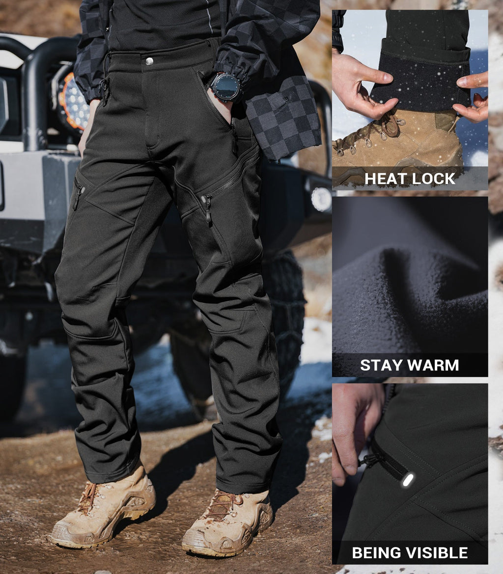 Men's Snow Ski Fleece lined Pants - SnowVenture M054