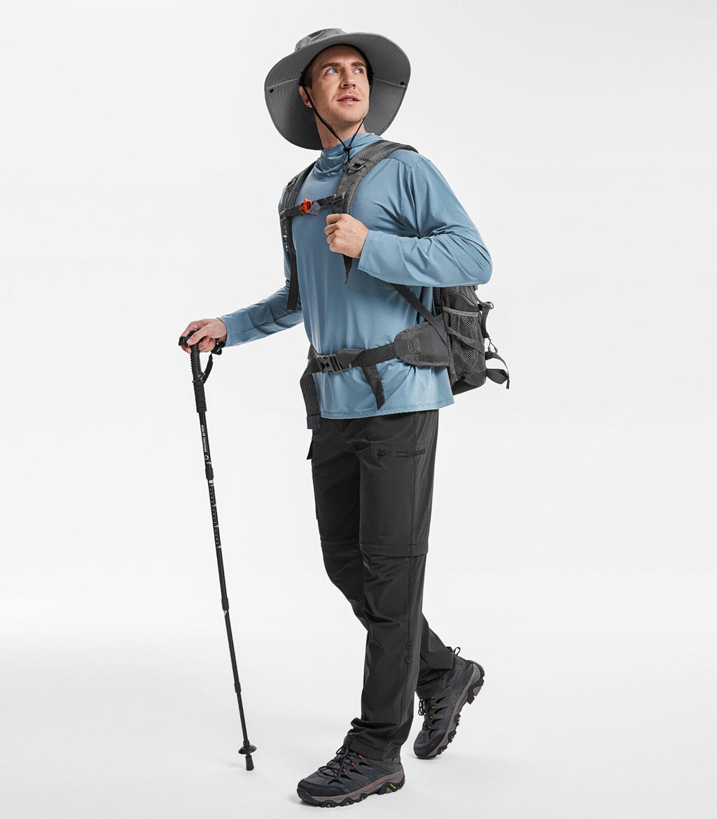 Men's Convertible Hiking Pants Quick Dry Cargo Pants - HikerFlex M015