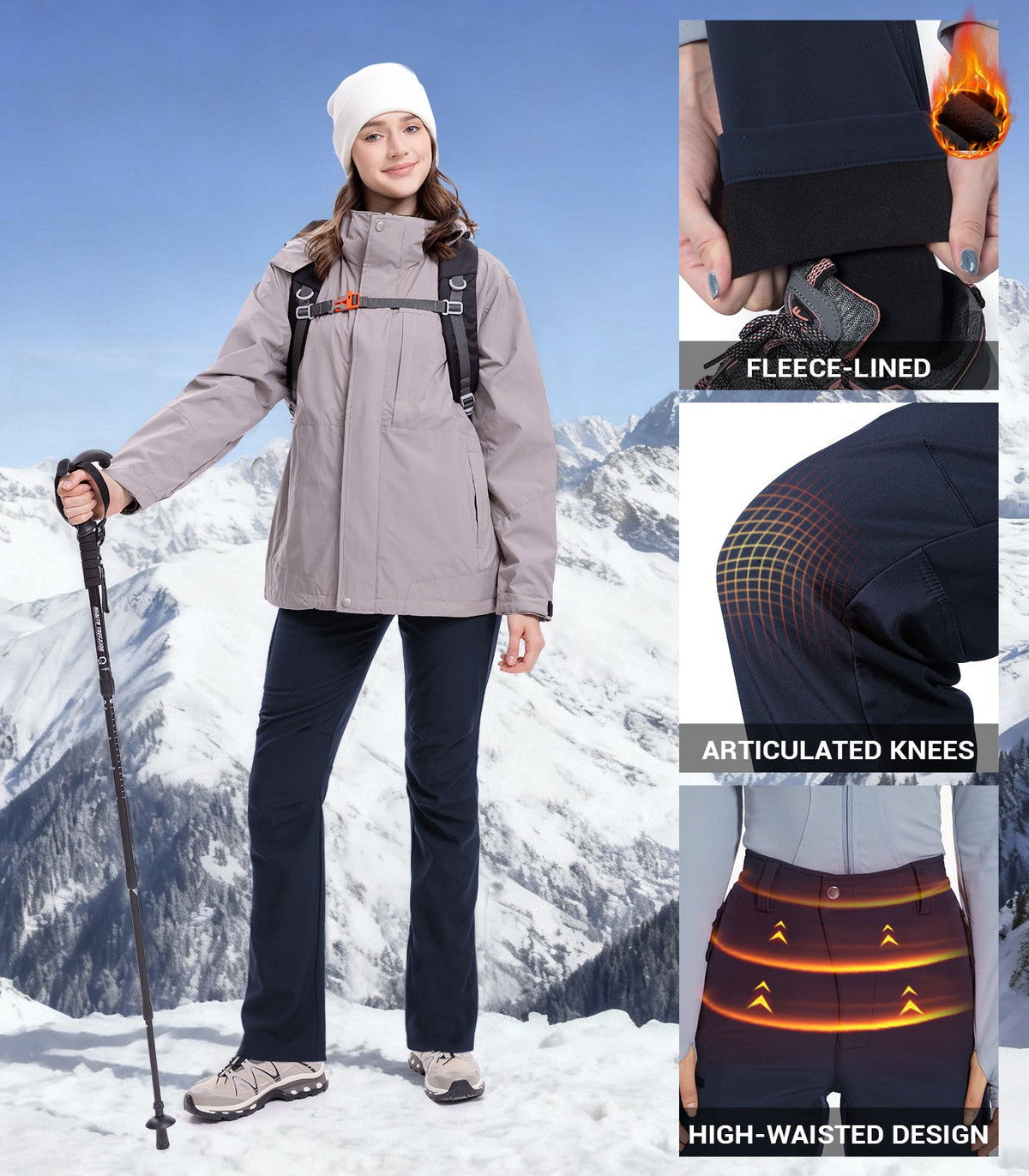 Women's Snow Ski Hiking Pants - SnowVenture W003