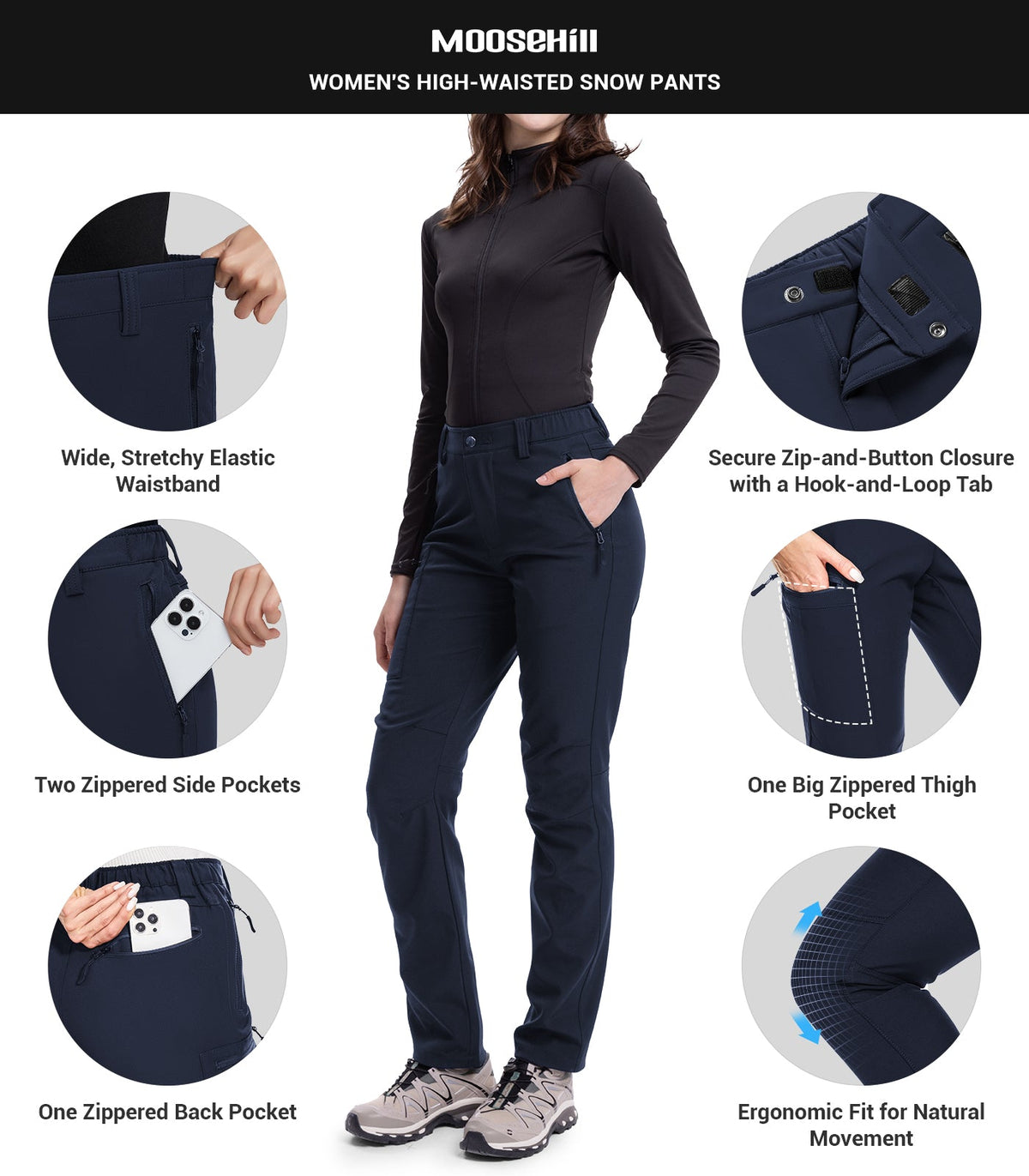 Women's Snow Ski Hiking Pants - SnowVenture W003