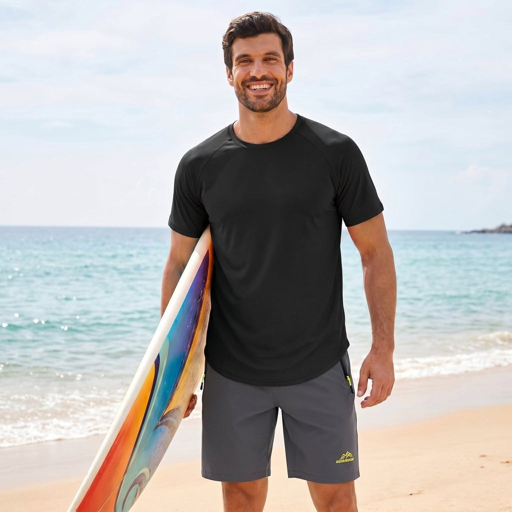 Curved Hem Fashion UPF50+ Quick-Drying Protective Shirt
