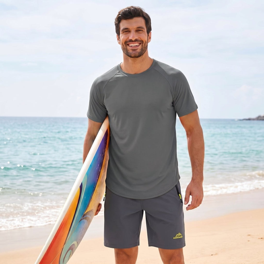 Curved Hem Fashion UPF50+ Quick-Drying Protective Shirt