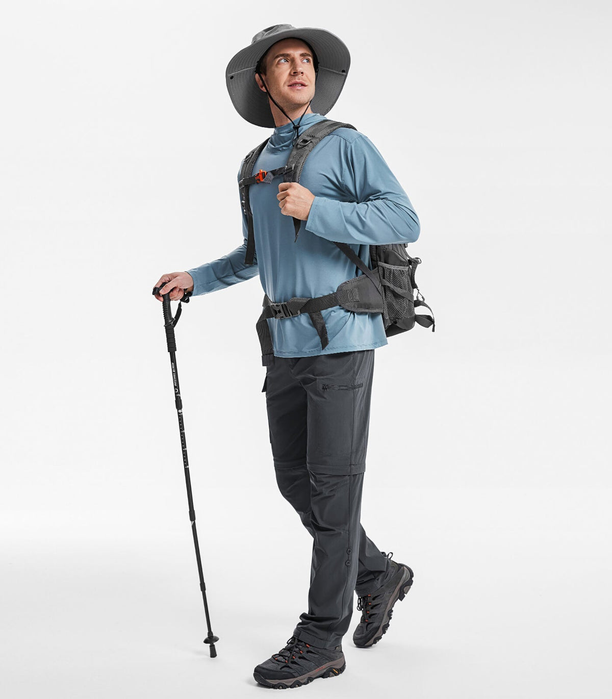 Men's Convertible Hiking Pants Quick Dry Cargo Pants - HikerFlex M015
