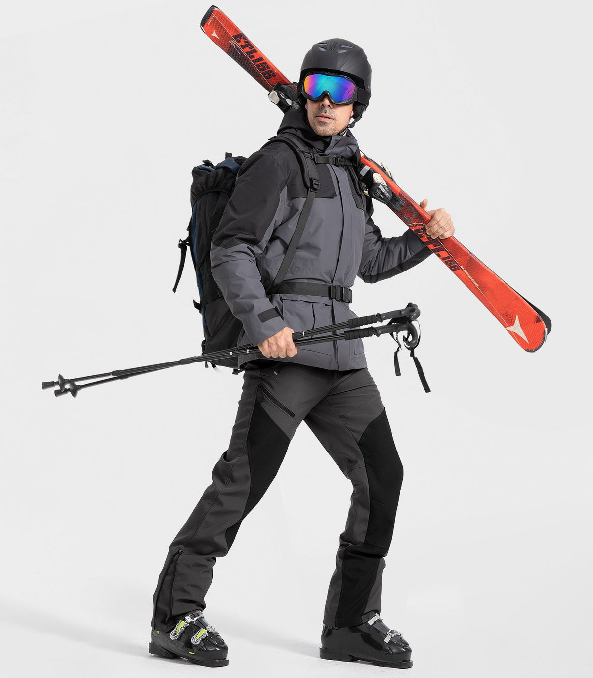 Men's Snow Ski Fleece lined Pants - SnowVenture M055