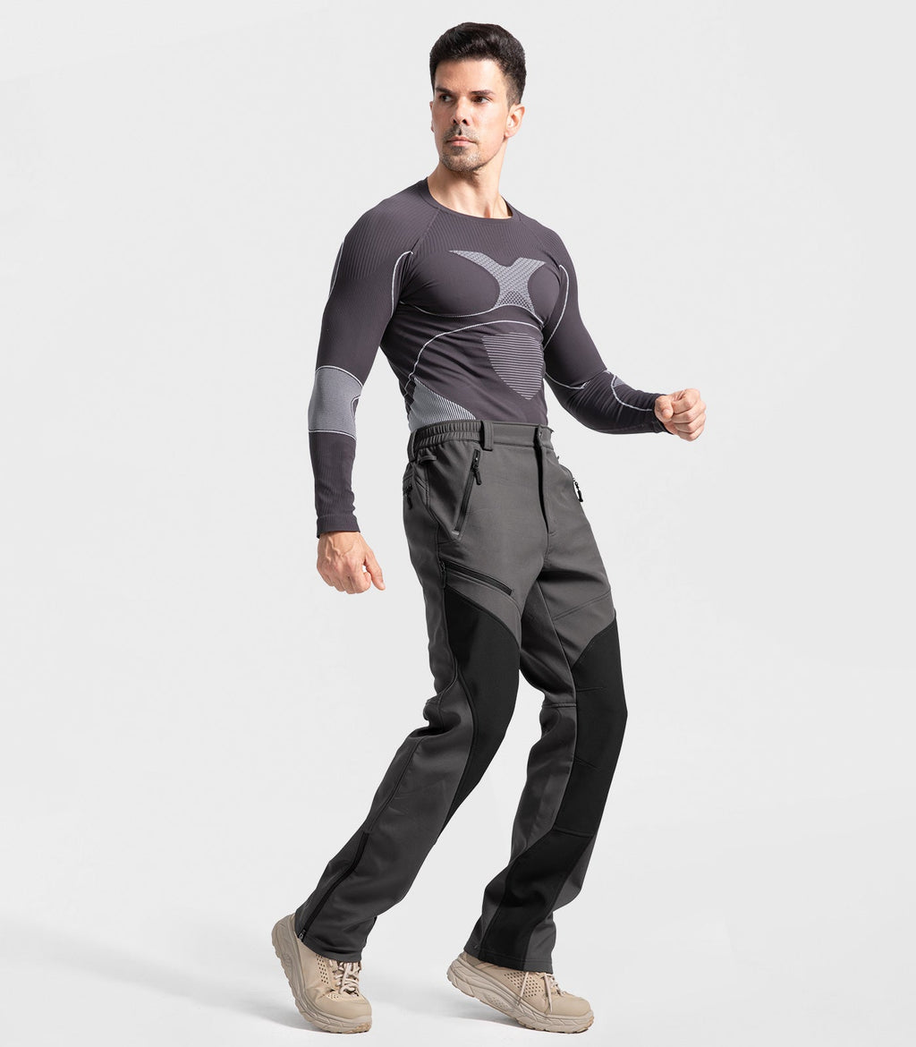 Men's Snow Ski Fleece lined Pants - SnowVenture M055