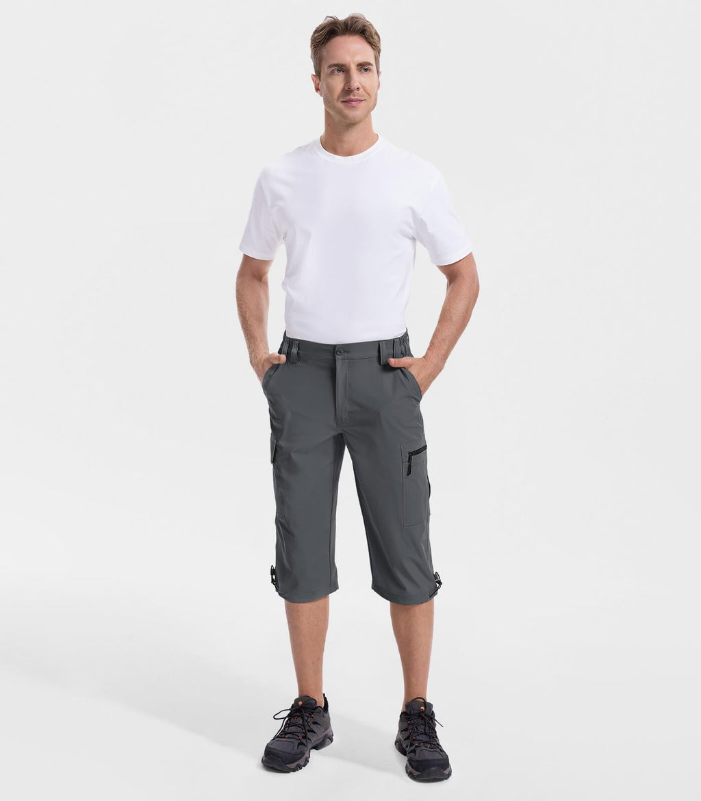 Men's 3/4 Short Bermuda Cargo Outdoor Capris - TrailPioneer M031