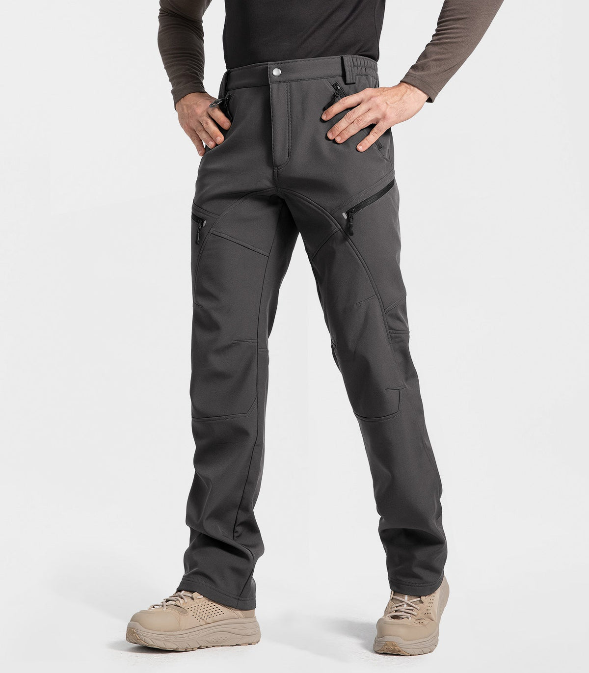 Men's Snow Ski Fleece lined Pants - SnowVenture M054