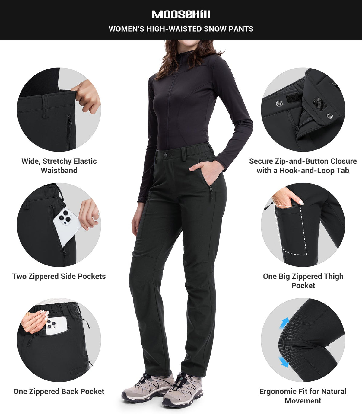Women's Snow Ski Hiking Pants - SnowVenture W003