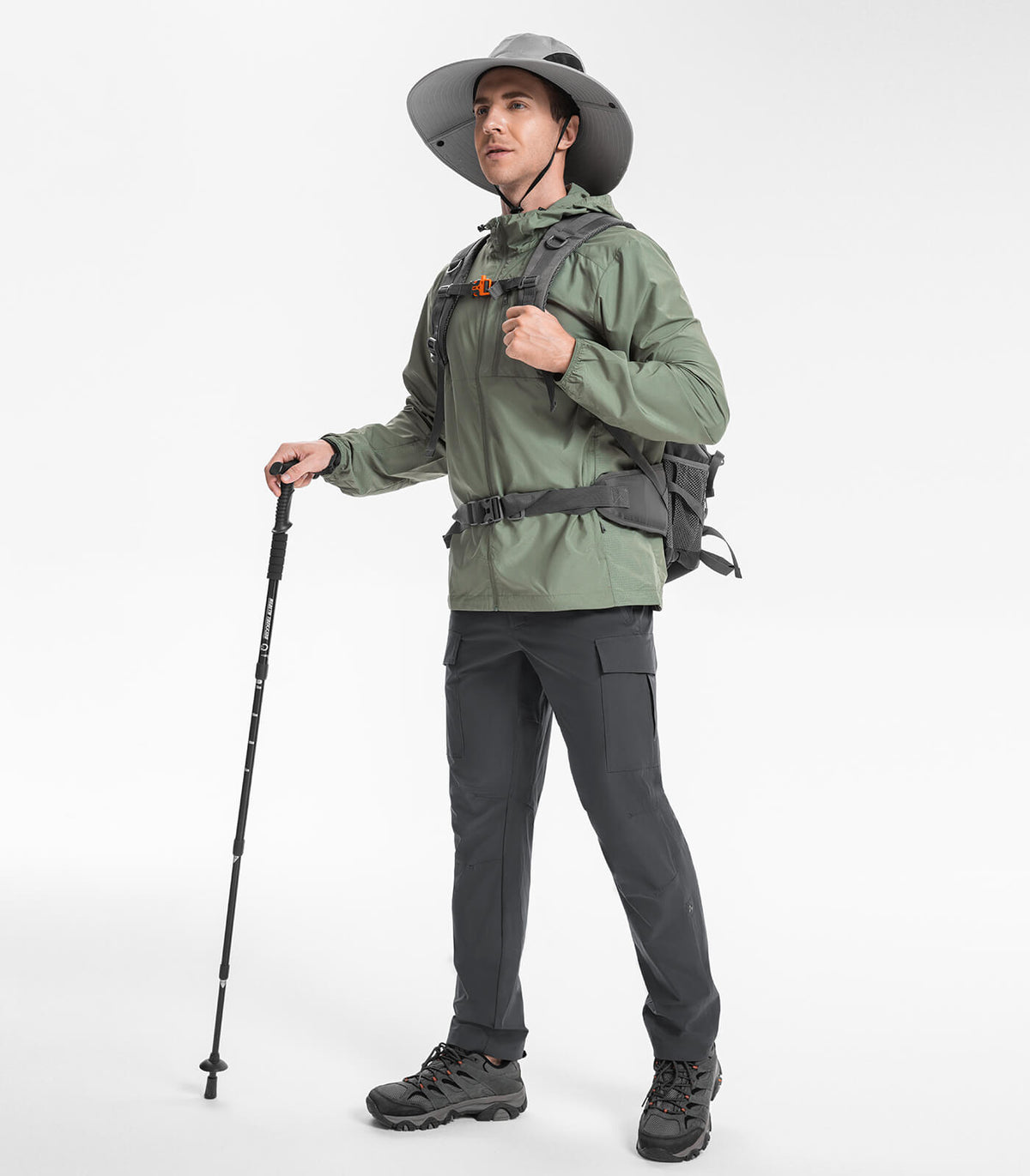 Men's Hiking Cargo Pants Water-Resistant Quick Dry - HikerFlex M033