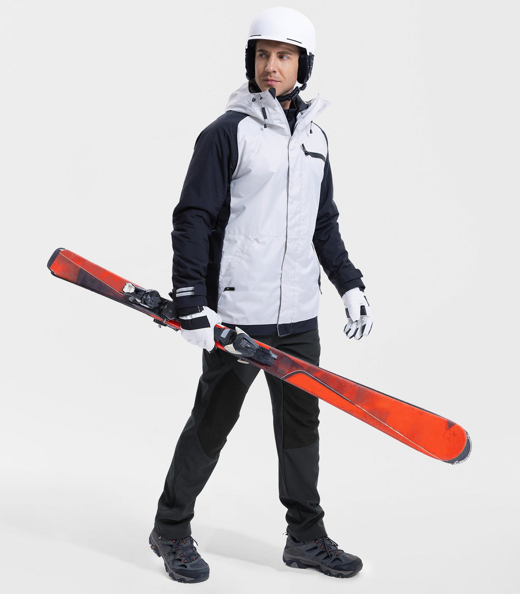 Men's Snow Ski Pants Fleece Lined Waterproof - SnowVenture M041