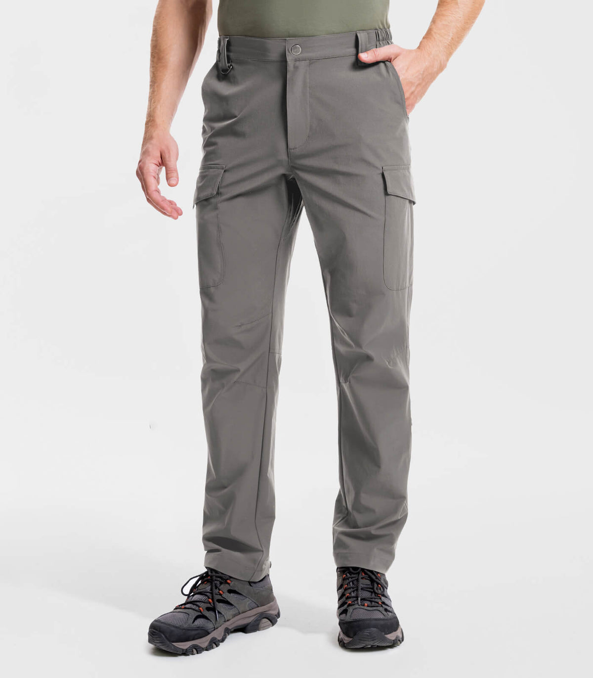 Men's Hiking Cargo Pants Waterproof Quick Dry 7 Pockets - HikerFlex M034