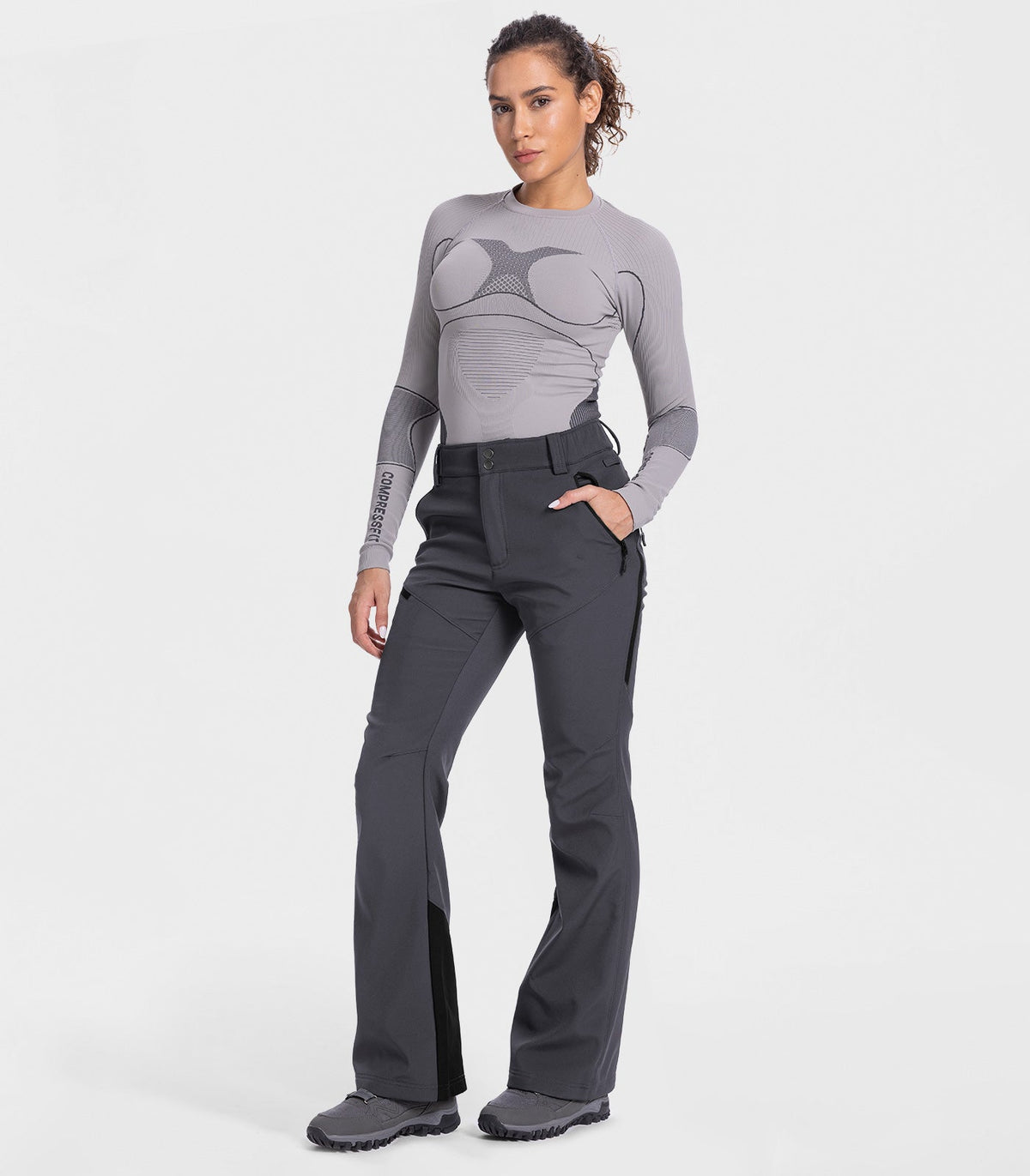 Women's Snow Ski Fleece lined Pants - SnowVenture W048