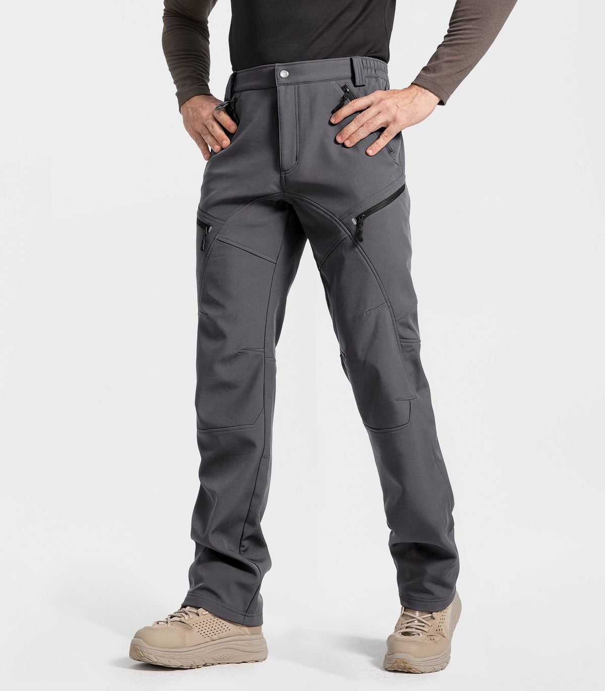 Men's Snow Ski Fleece lined Pants - SnowVenture M054