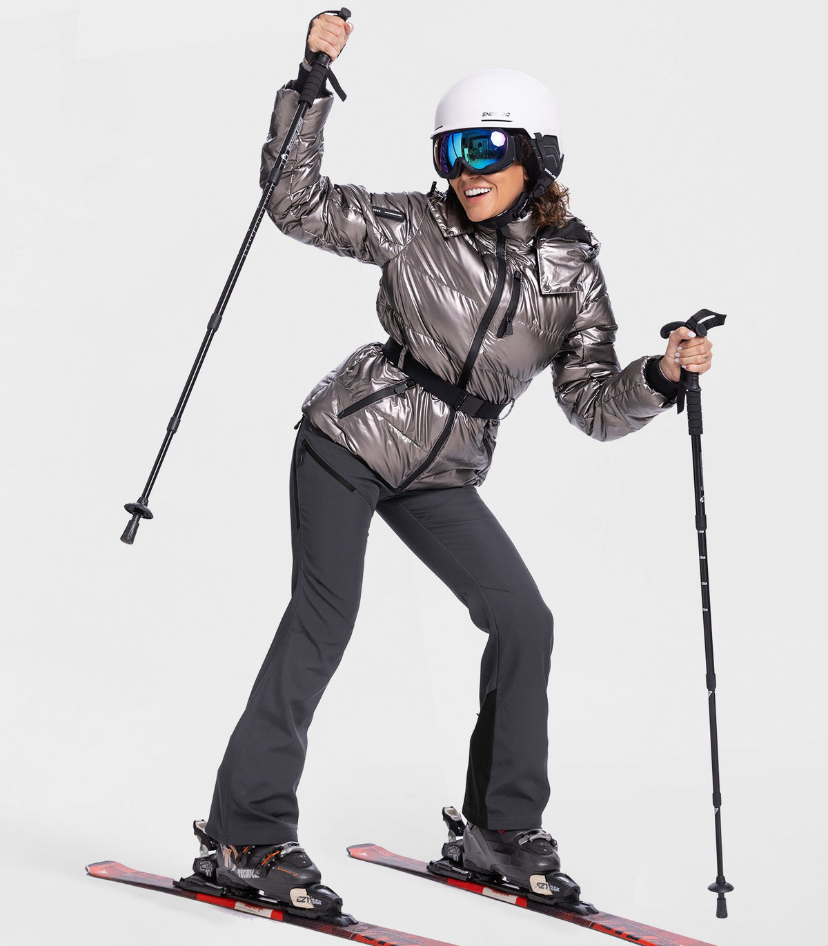 Women's Snow Ski Fleece lined Pants - SnowVenture W048