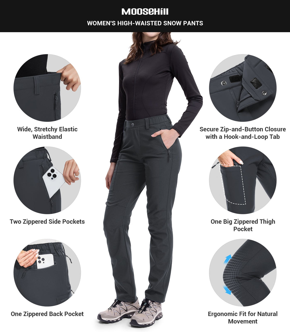 Women's Snow Ski Hiking Pants - SnowVenture W003