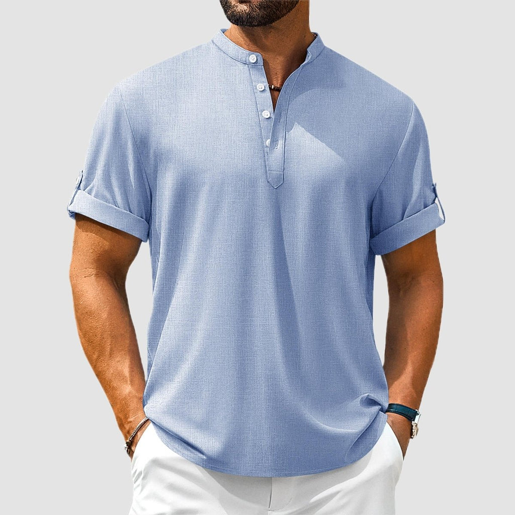 Henley Casual Lightweight Beach Shirts