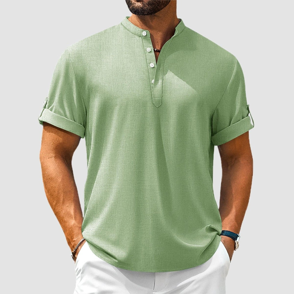 Henley Casual Lightweight Beach Shirts
