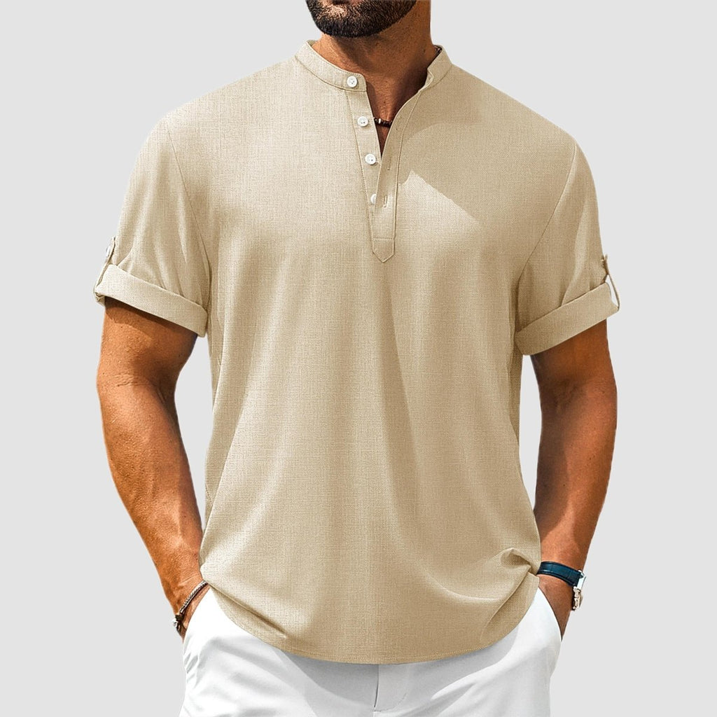 Henley Casual Lightweight Beach Shirts