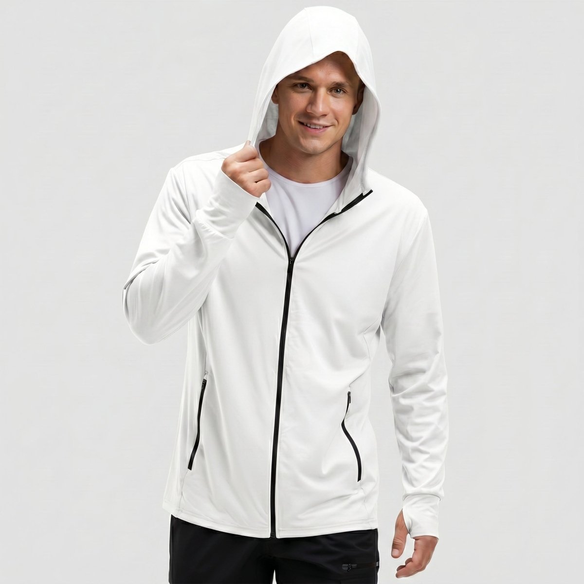 Hoodie Lightweight Breathable Quick Dry UV Protection Outdoor Coat