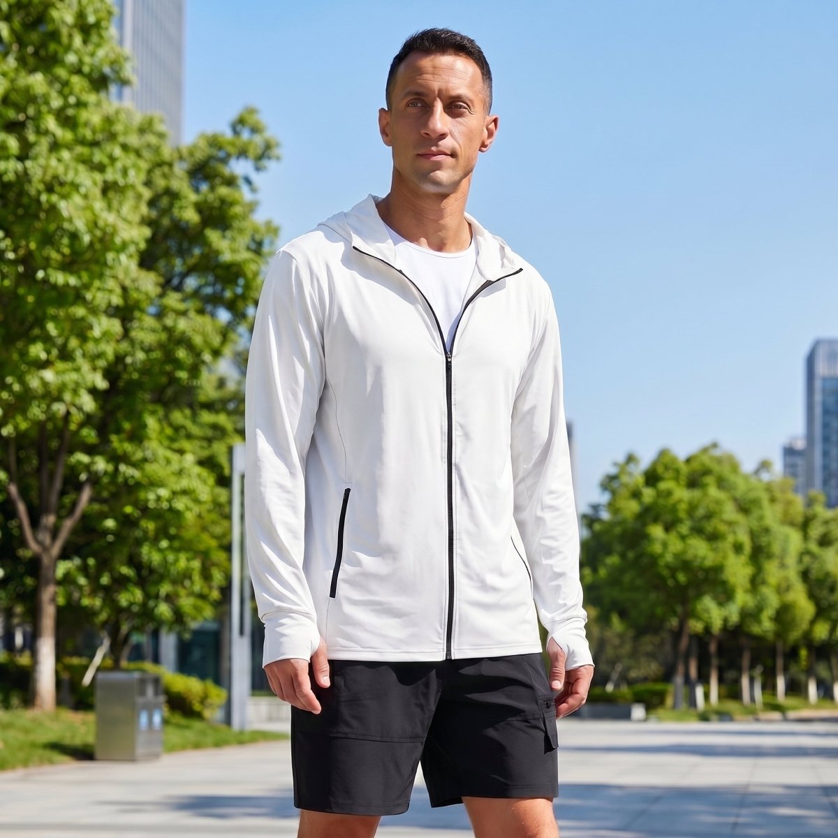 Hoodie Lightweight Breathable Quick Dry UV Protection Outdoor Coat