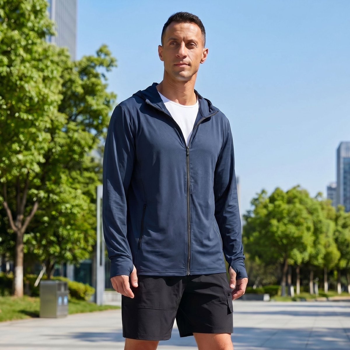 Hoodie Lightweight Breathable Quick Dry UV Protection Outdoor Coat