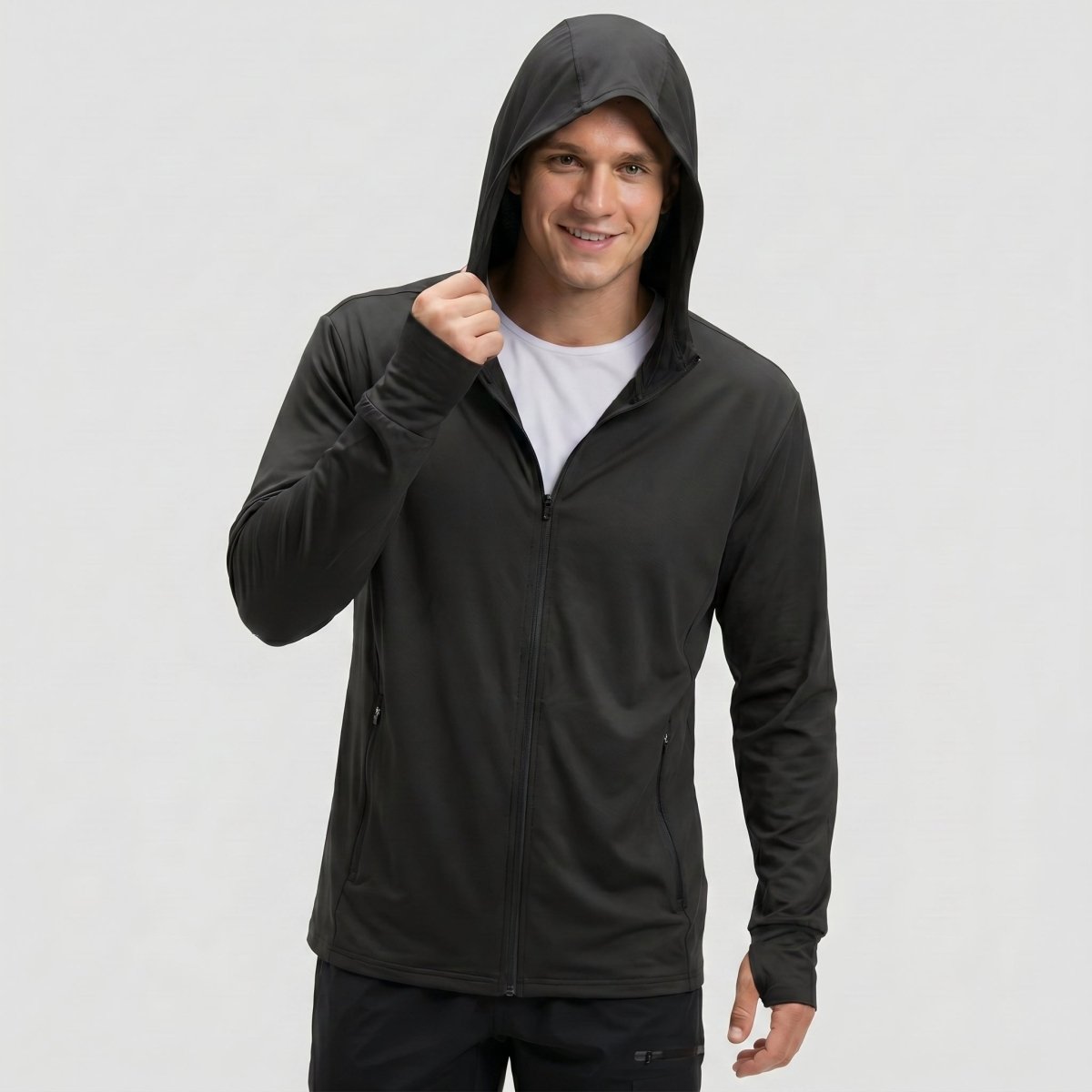 Hoodie Lightweight Breathable Quick Dry UV Protection Outdoor Coat