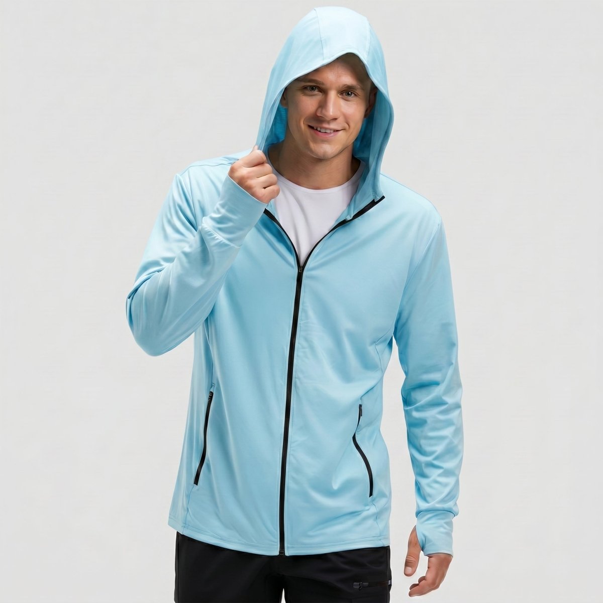 Hoodie Lightweight Breathable Quick Dry UV Protection Outdoor Coat