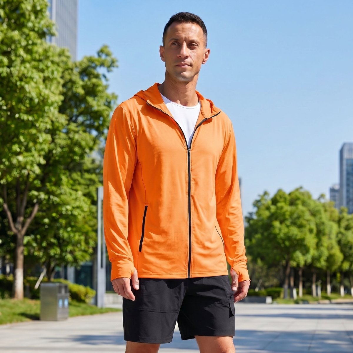 Hoodie Lightweight Breathable Quick Dry UV Protection Outdoor Coat
