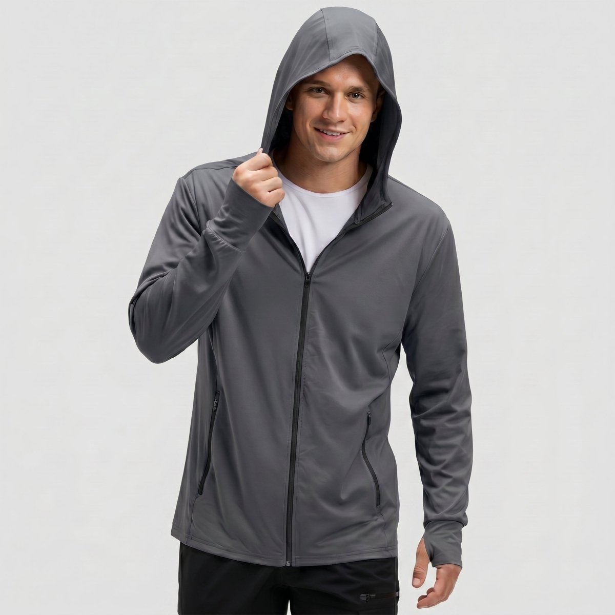 Hoodie Lightweight Breathable Quick Dry UV Protection Outdoor Coat