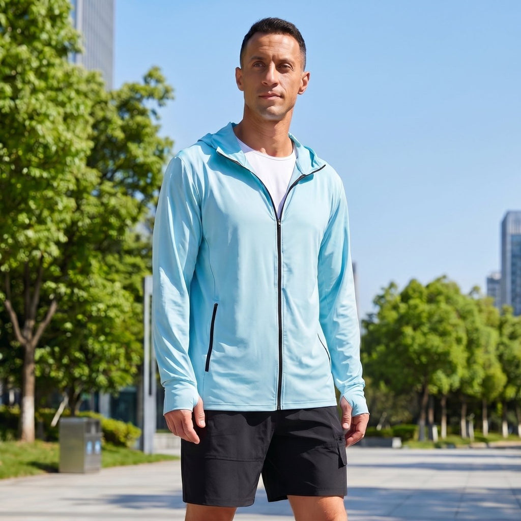 Hoodie Lightweight Breathable Quick Dry UV Protection Outdoor Coat