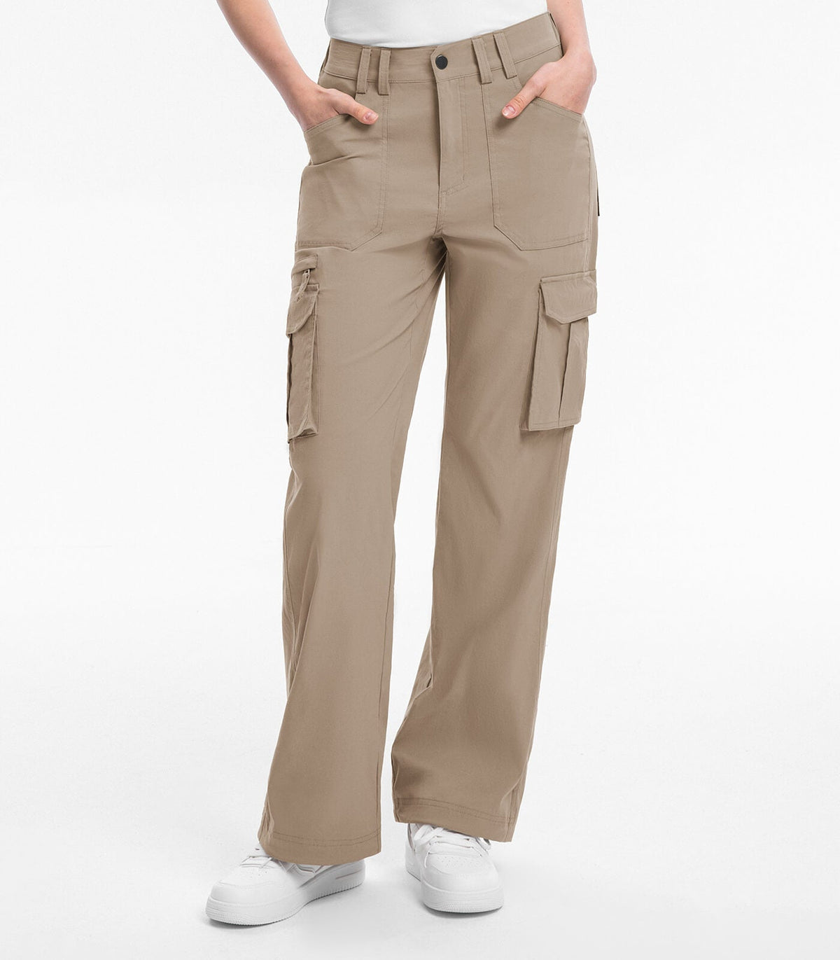 Women's Cargo Hiking Pants High Waisted - HikerFlex W037