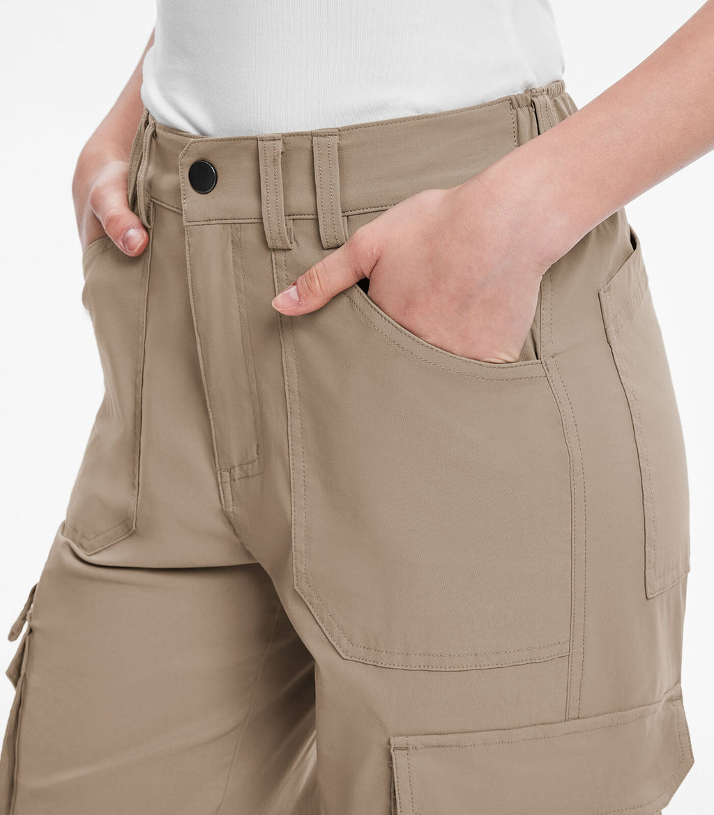 Women's Cargo Hiking Pants High Waisted - HikerFlex W037