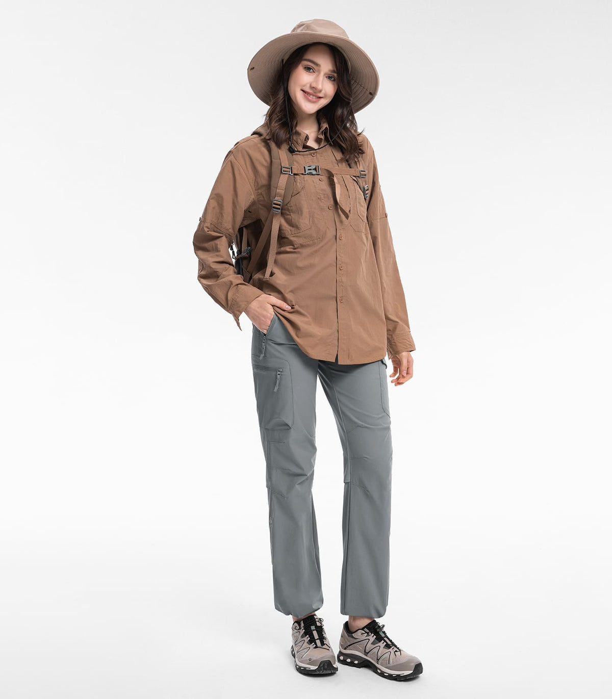 Women's Hiking Pants Lightweight Quick Dry Water Resistant - HikerFlex W023