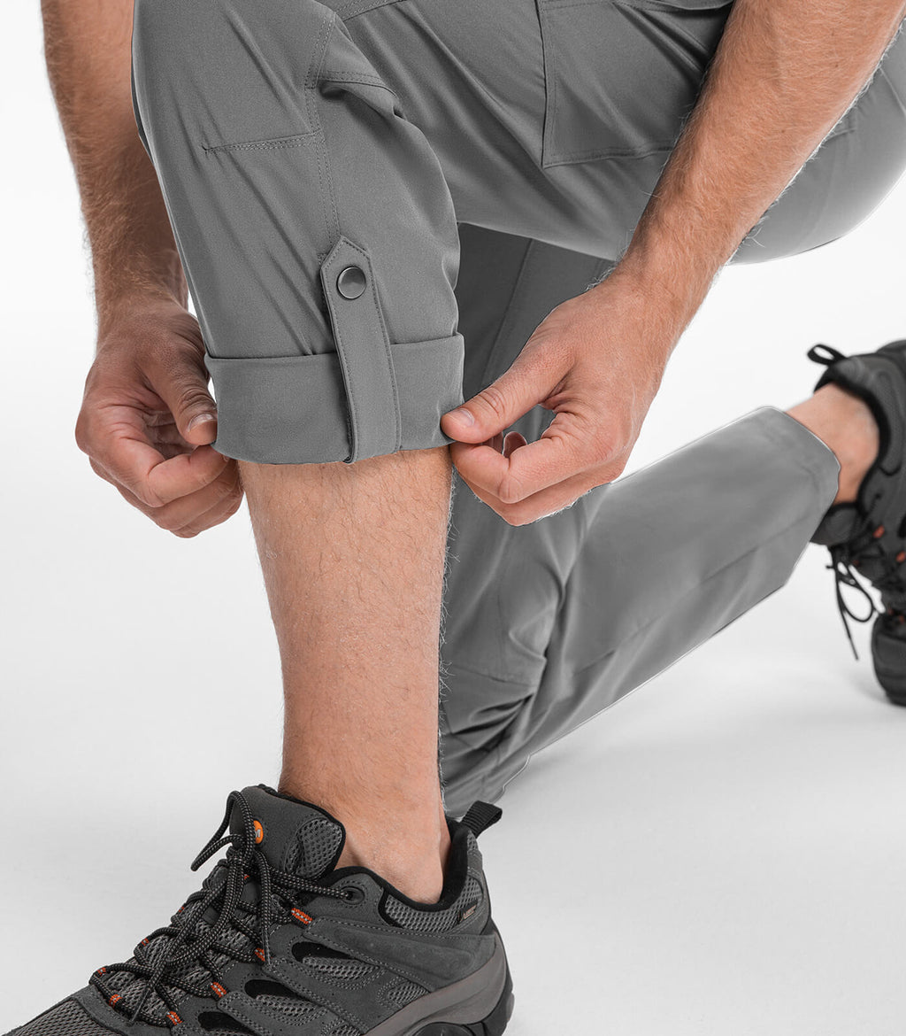 Men's Hiking Cargo Pants Water-Resistant Quick Dry - HikerFlex M033