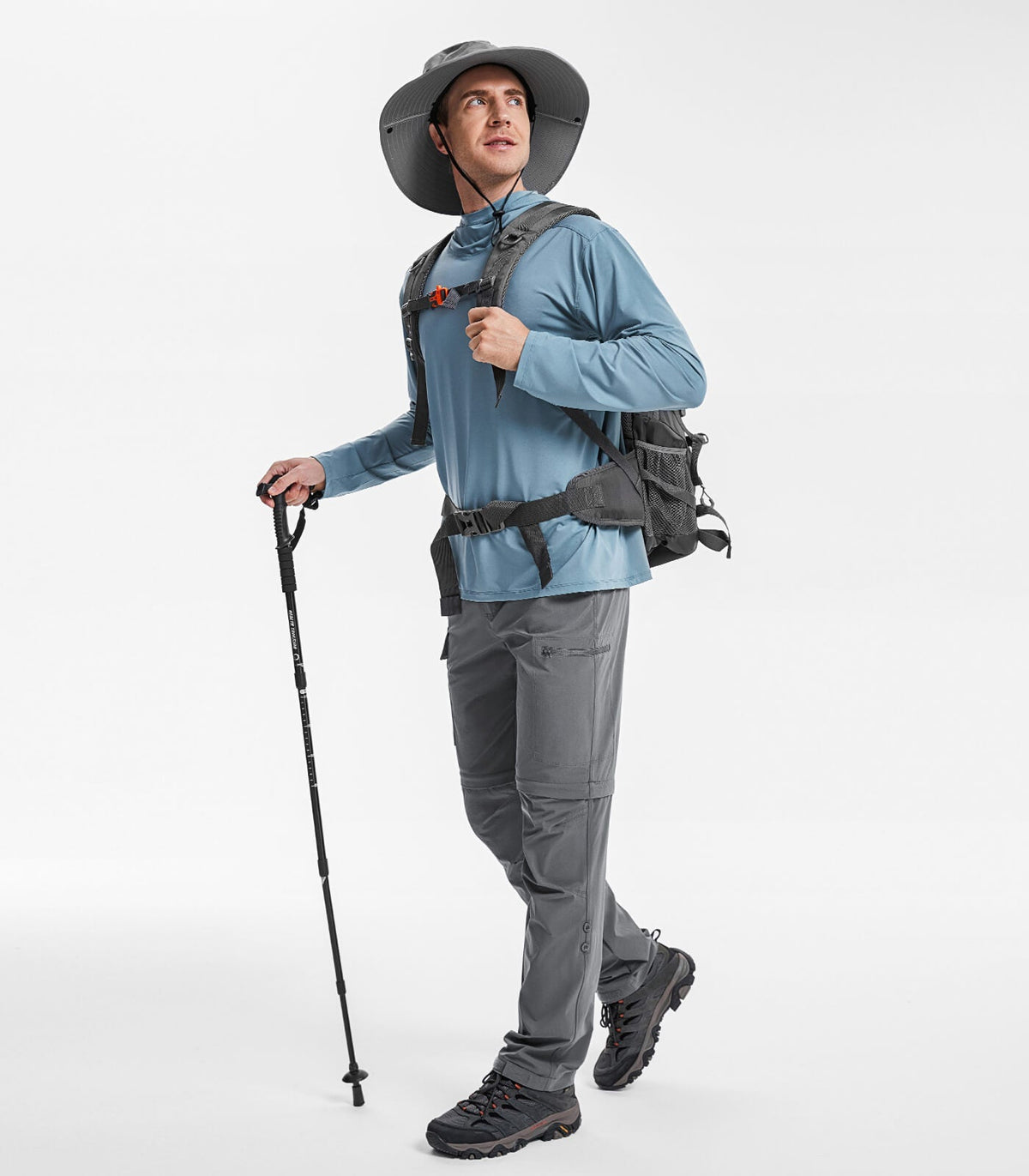 Men's Convertible Hiking Pants Quick Dry Cargo Pants - HikerFlex M015