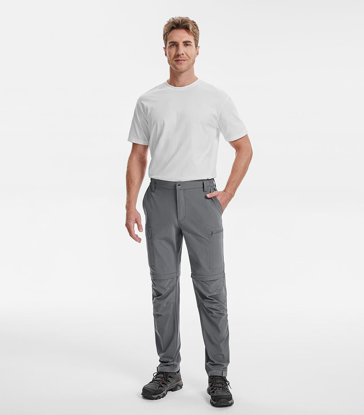 Men's Convertible Hiking Pants Quick Dry Cargo Pants - HikerFlex M015
