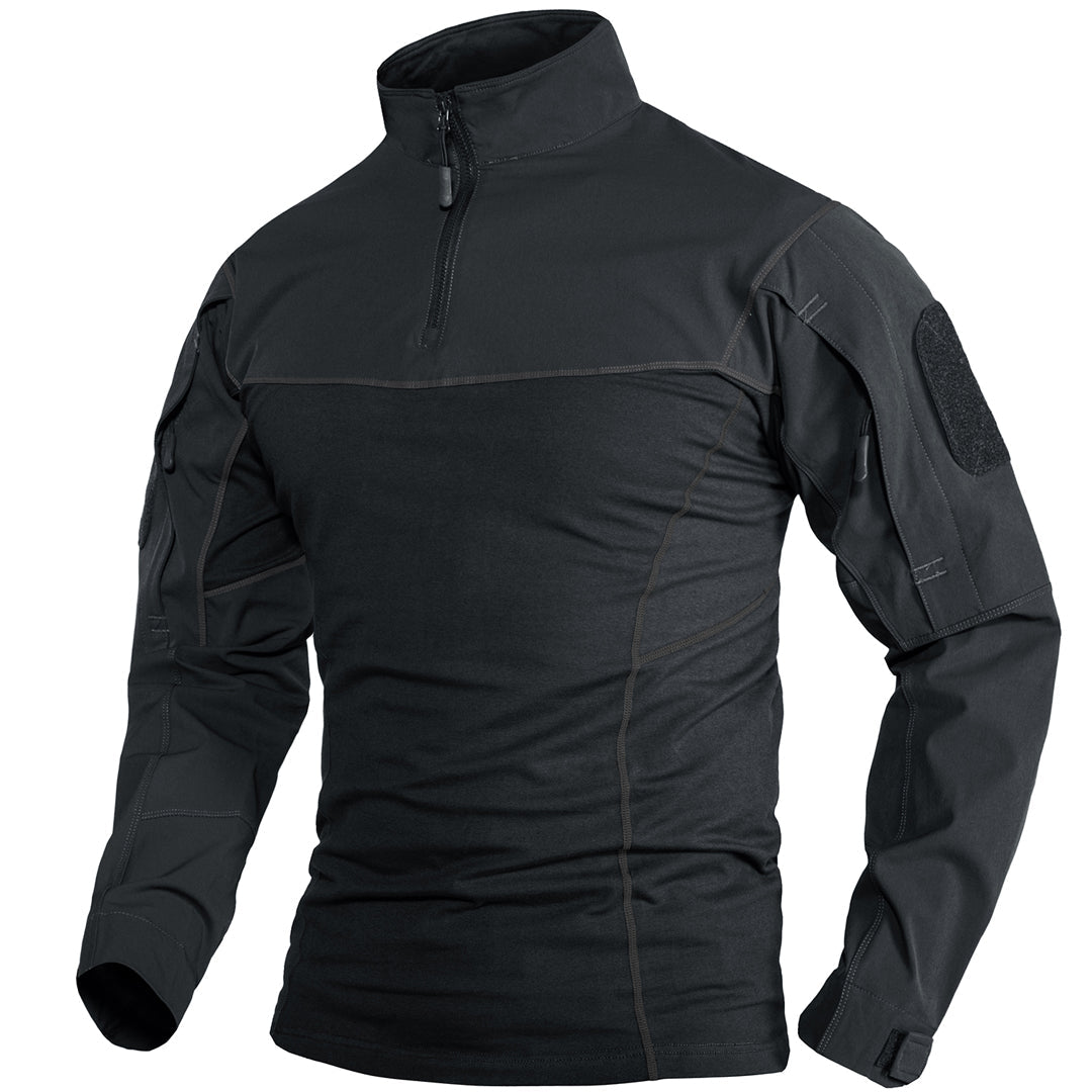 Ligthweight Quarter Zip Military T-Shirt