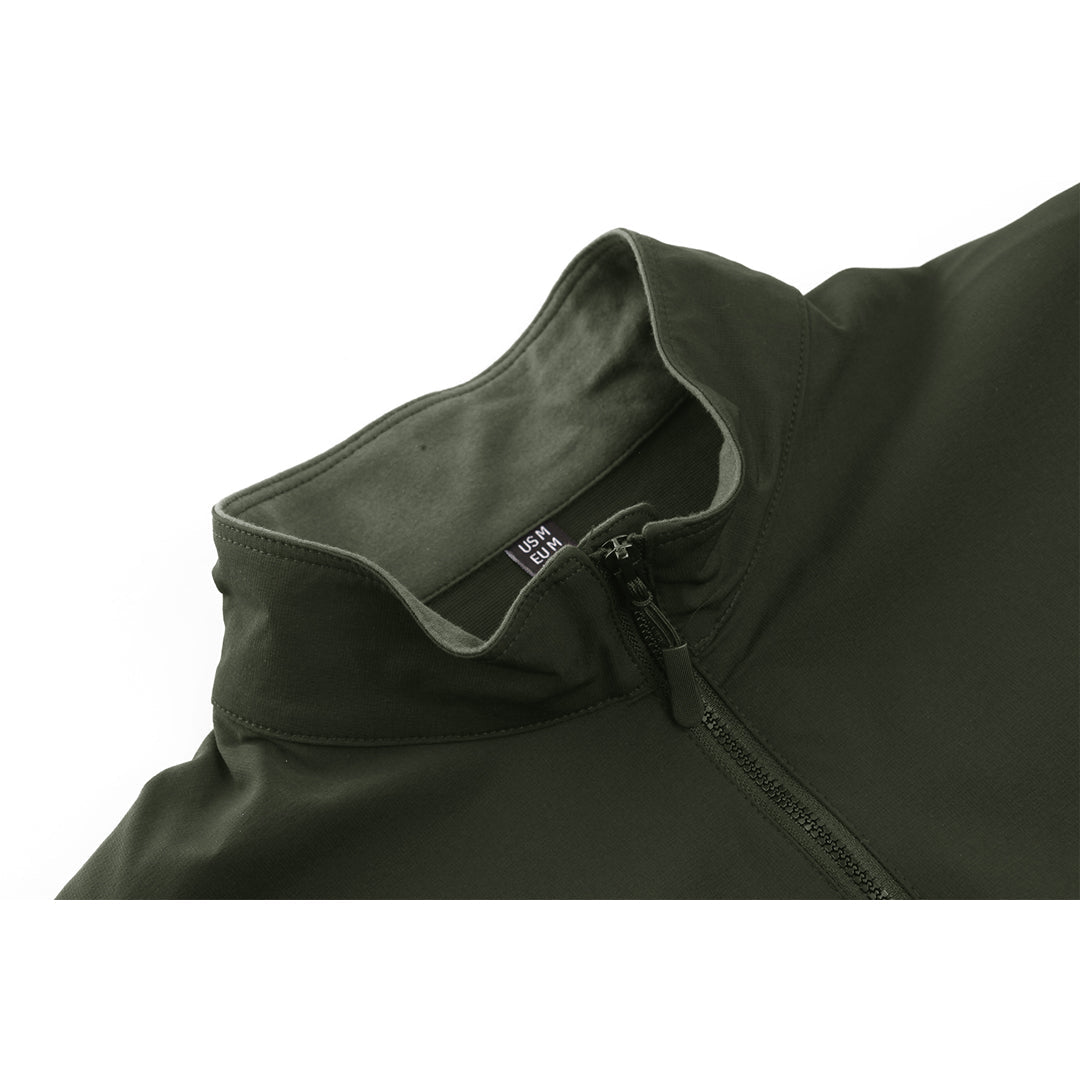 Ligthweight Quarter Zip Military T-Shirt