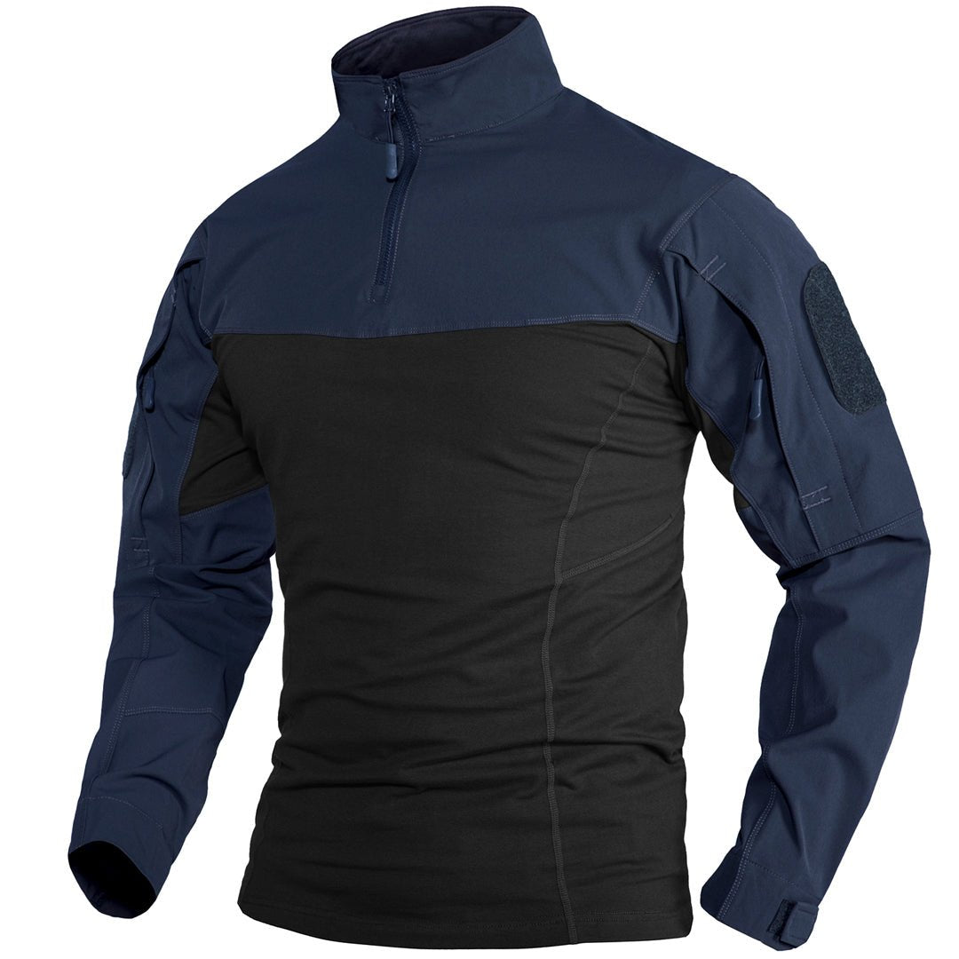 Ligthweight Quarter Zip Military T-Shirt