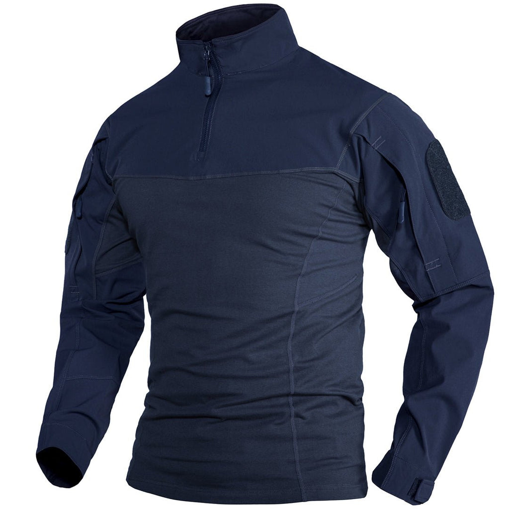 Ligthweight Quarter Zip Military T-Shirt