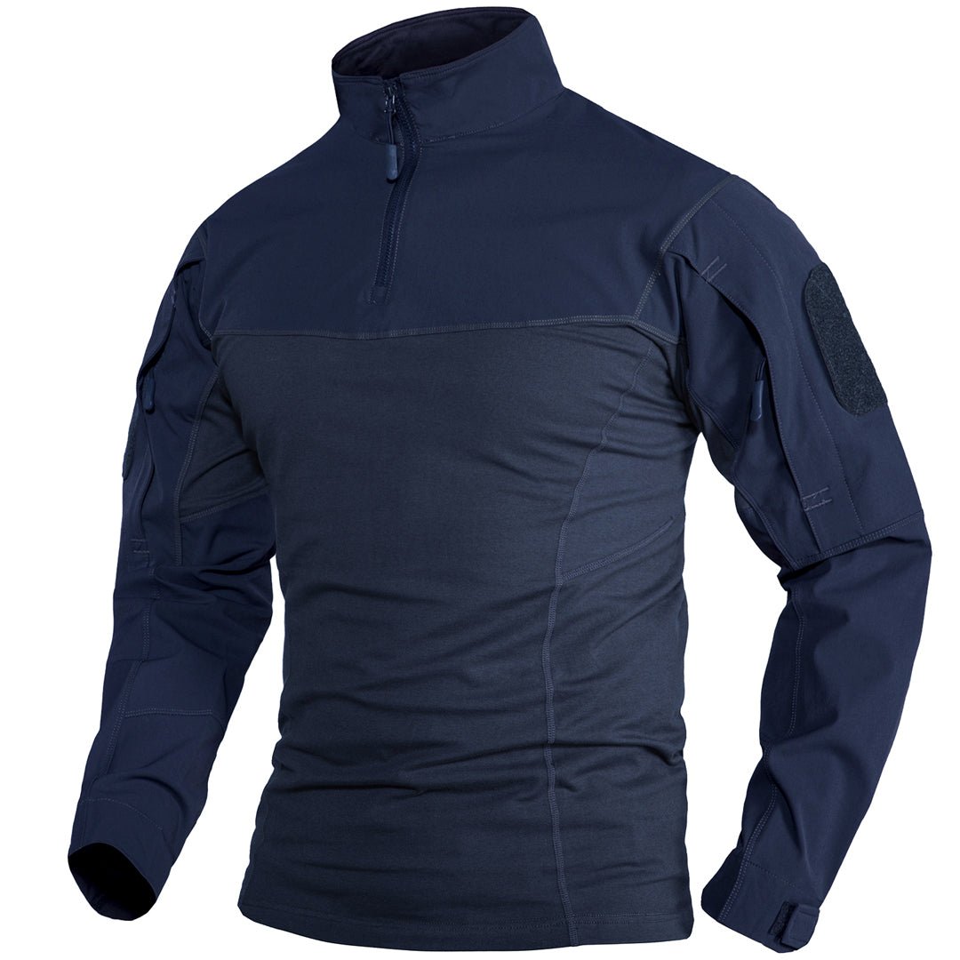Ligthweight Quarter Zip Military T-Shirt