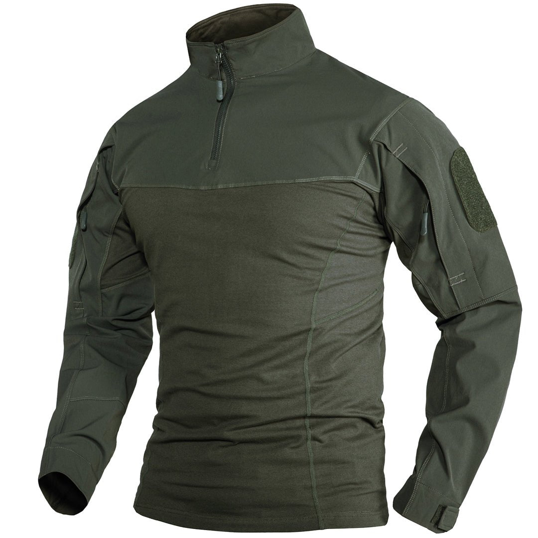 Ligthweight Quarter Zip Military T-Shirt
